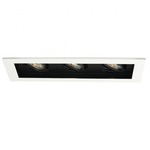 3-Light Multiple Spot Flanged Trim - Discontinued Model - White / Black