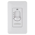 Wall Fan Only Slider Control for Two Fans - White