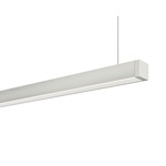 Cirrus Right Wall Wash Suspension w/Remote Power/SQ Canopy - Satin Aluminum / White Lens