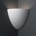 Teardrop Corner Wall Sconce - Bisque