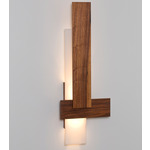 Sedo Wall Sconce - Brushed Aluminum / Oiled Walnut