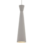 Windsor Monopoint Pendant - Chrome / Concrete