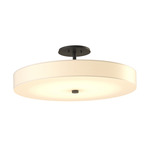 Disq Ceiling Light Fixture - Natural Iron / Spun Frost