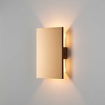 Tersus Metallic Wall Sconce - Walnut / Brushed Rose Gold