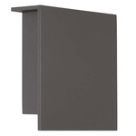 Square Outdoor Wall Sconce - Bronze / White