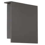 Square Outdoor Wall Sconce - Bronze / White