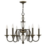 Eleanor Chandelier - Light Oiled Bronze