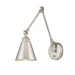 Morland Adjustable Wall Sconce - Polished Nickel