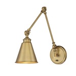 Morland Adjustable Wall Sconce - Warm Brass