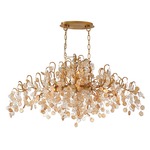 Campobasso 10-Light Oval Chandelier - Gold / Clear / Amber