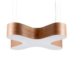 X-Club Pendant - Brushed Nickel / Natural Cherry