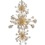 Constellation 3 Tier Pendant - Gold / Firenze Clear