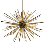 Starburst Chandelier - Polished Gold