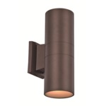 4096 Outdoor Wall Light - Bronze / Clear