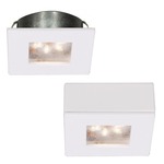 LEDme Square Recessed / Surface Button Light - White