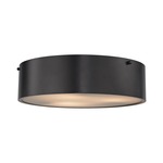 Clayton Ceiling Light Fixture - Oil Rubbed Bronze / White
