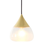 Mist Pendant - Matte Brass / Frosted