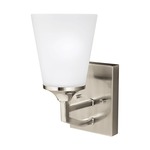 Hanford Wall Sconce - Brushed Nickel / Satin Etched