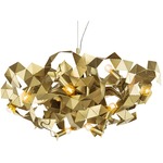 Fractal Round Chandelier - Brass Grinded