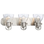 Bath Art Bathroom Vanity Light - Brushed Nickel / Clear Seeded