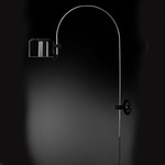 Coupe 1158 Plug-In Wall Light - Chrome / Black