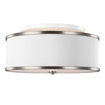 Lennon Semi Flush Ceiling Light - Satin Nickel