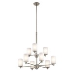 Joelson Chandelier - Brushed Nickel / Satin Etched