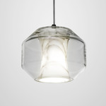 Chamber Pendant - Carrara Marble / Crystal