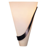 Half Cone Wall Sconce - Bronze / Opal