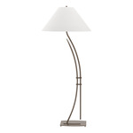 Metamorphic Contemporary Floor Lamp - Bronze / Natural Anna