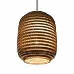 Ausi Scraplights Pendant - Black / Natural