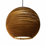 Arcturus Scraplights Pendant - Black / Natural