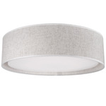 Dalton Ceiling Light - White / Beige Textured Fabric