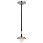 Julien Mini Pendant - Polished Nickel / Opal