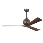 Irene Ceiling Fan - Textured Bronze / Walnut Tone