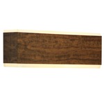 Clean Horizontal Wall Sconce - American Walnut / White Acrylic