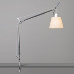 Tolomeo Shade Desk Lamp with In Set Pivot - Aluminum / Parchment Paper