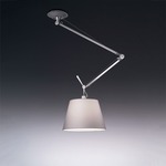 Tolomeo Shade Off Center Suspension - Aluminum / Grey Fiber