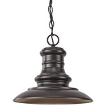 Redding Station Warm Dim Outdoor Pendant - Restoration Bronze