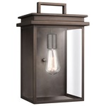 Glenview Outdoor Wall Sconce - Antique Bronze / Clear
