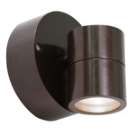 KO 50 Outdoor Wall Spotlight - Bronze / Clear