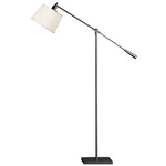 Real Simple Boom Floor Lamp - Snowflake/ Gunmetal