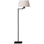 Real Simple Swing Arm Floor Lamp - Snowflake / Matte Black