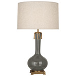 Athena Table Lamp - Ash / Heather Linen