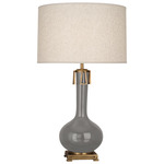 Athena Table Lamp - Smoky Taupe / Heather Linen