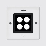 Ego 150 Spot Outdoor Square Ceiling Downlight - White