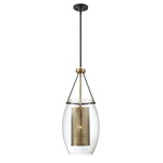 Dunbar Pendant - Warm Brass/English Bronze