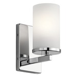 Crosby Wall Sconce - Chrome / Satin Etched