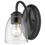 Parrish Bathroom Vanity Light - Black / Seeded