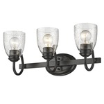 Parrish Bathroom Vanity Light - Black / Seeded